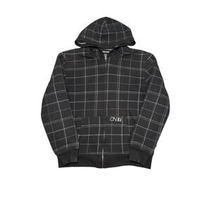 O’Neill Y2K Grid Stripe Zip-Up Hoodie – Medium